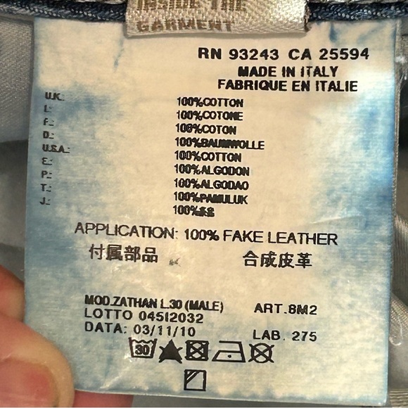 Diesel Jeans | Zathan Regular Bootcut | Distressed Button-Fly | Size 29 x 30 - Picture 16 of 16